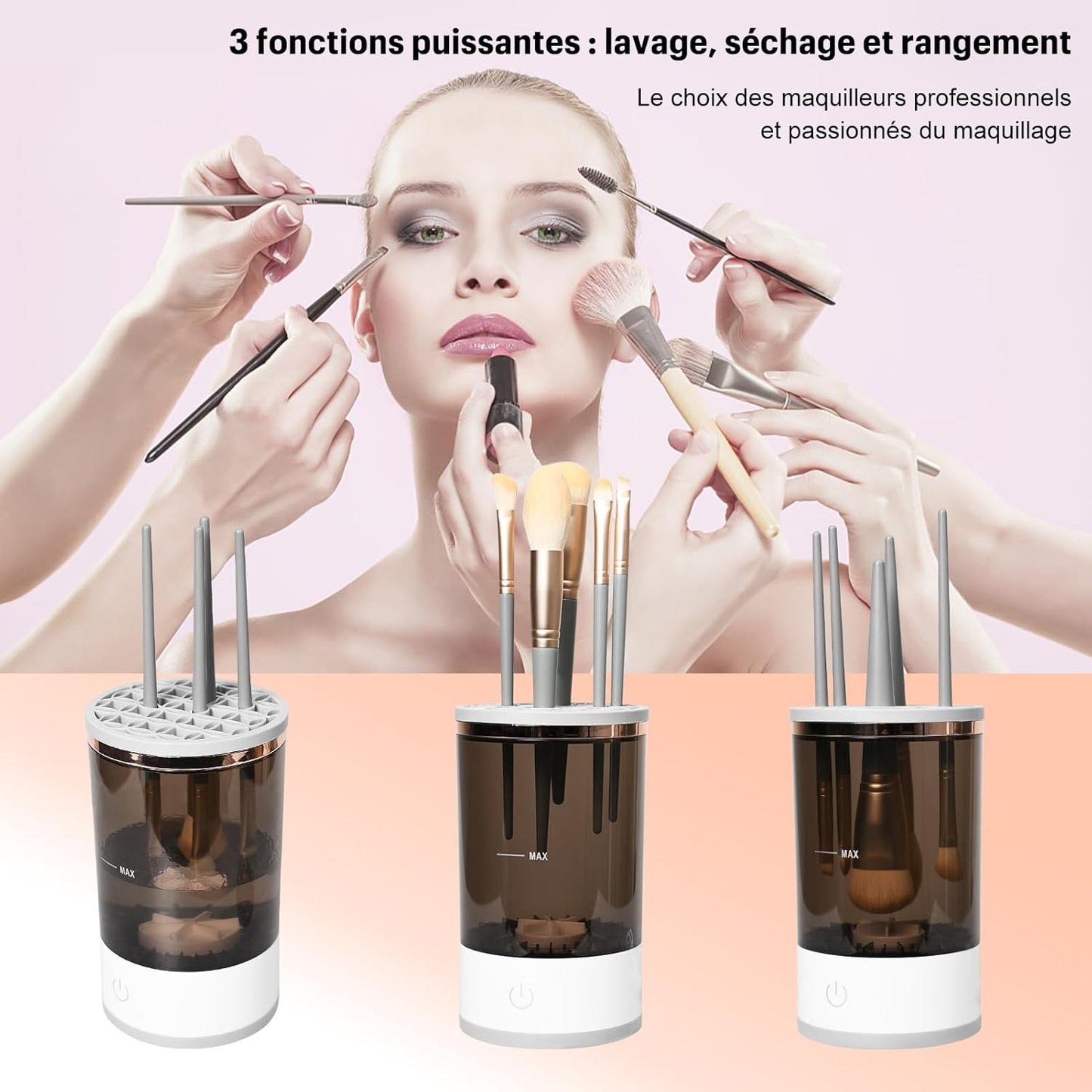 Lunexir™ - Nettoyeur de pinceaux de maquillage